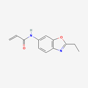 molecular formula C12H12N2O2 B2405164 N-(2-乙基-1,3-苯并噁唑-6-基)丙-2-烯酰胺 CAS No. 2396580-21-3