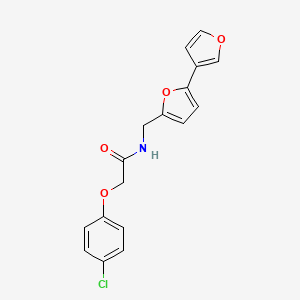 molecular formula C17H14ClNO4 B2405184 N-({[2,3'-双呋喃]-5-基}甲基)-2-(4-氯苯氧基)乙酰胺 CAS No. 2097917-09-2
