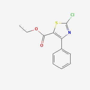 molecular formula C12H10ClNO2S B2405188 Ethyl 2-chloro-4-phényl-1,3-thiazole-5-carboxylate CAS No. 74476-47-4