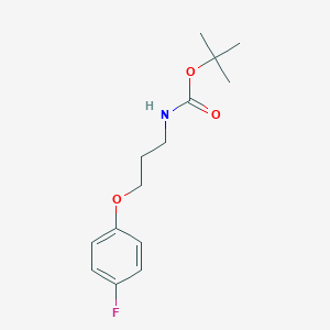 molecular formula C14H20FNO3 B2405193 tert-Butyl N-[3-(4-fluorophenoxy)propyl]carbamate CAS No. 1817727-35-7