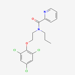 molecular formula C17H17Cl3N2O2 B2405200 N-propyl-N-[2-(2,4,6-trichlorophenoxy)ethyl]pyridine-2-carboxamide CAS No. 91406-37-0