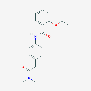 molecular formula C19H22N2O3 B240522 N-{4-[2-(dimethylamino)-2-oxoethyl]phenyl}-2-ethoxybenzamide 