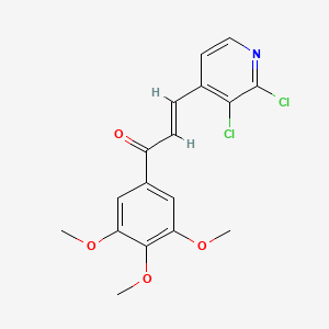 (E)-3-(2,3-Dichloropyridin-4-yl)-1-(3,4,5-trimethoxyphenyl)prop-2-en-1-one