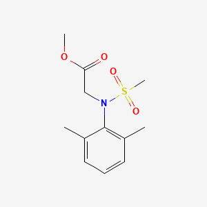 molecular formula C12H17NO4S B2405372 methyl N-(2,6-dimethylphenyl)-N-(methylsulfonyl)glycinate CAS No. 312267-57-5