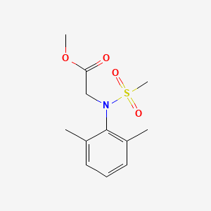 molecular formula C12H17NO4S B2405372 甲基N-(2,6-二甲基苯基)-N-(甲磺酰)甘氨酸 CAS No. 312267-57-5