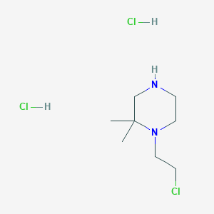 1-(2-Chloroethyl)-2,2-dimethylpiperazine;dihydrochloride