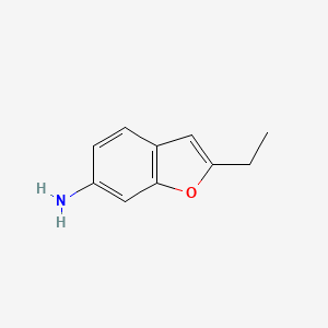 molecular formula C10H11NO B2405383 2-Ethylbenzofuran-6-amine CAS No. 27408-35-1