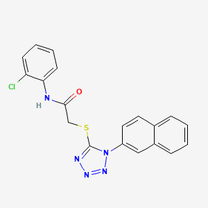 N-(2-chlorophenyl)-2-(1-naphthalen-2-yltetrazol-5-yl)sulfanylacetamide