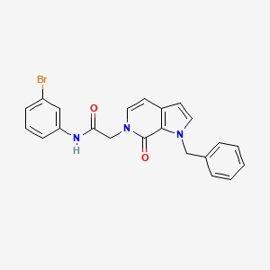 molecular formula C22H18BrN3O2 B2405390 N-(3-Bromphenyl)-2-(1-benzyl-7-oxo-1H-pyrrolo[2,3-c]pyridin-6(7H)-yl)acetamid CAS No. 1286722-39-1