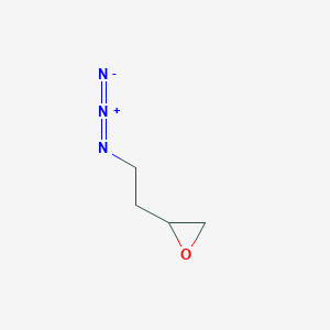 molecular formula C4H7N3O B2405399 2-(2-Azidoetil)oxirano CAS No. 113738-13-9