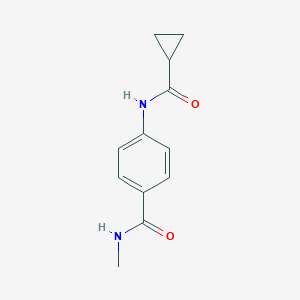 molecular formula C12H14N2O2 B240542 4-[(cyclopropylcarbonyl)amino]-N-methylbenzamide 