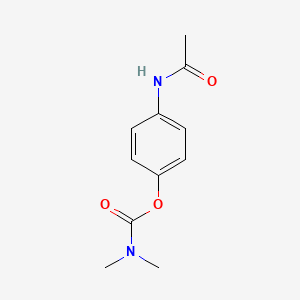 molecular formula C11H14N2O3 B2405448 4-(乙酰氨基)苯基二甲基氨基甲酸酯 CAS No. 303095-01-4