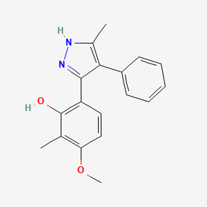 3-methoxy-2-methyl-6-(5-methyl-4-phenyl-1H-pyrazol-3-yl)phenol