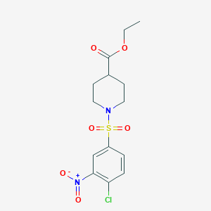 Ethyl 1-[(4-chloro-3-nitrophenyl)sulfonyl]-4-piperidinecarboxylate