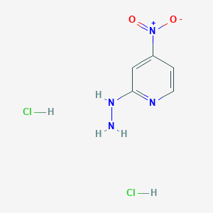 molecular formula C5H8Cl2N4O2 B2405463 2-Hydrazinyl-4-nitropyridine dihydrochloride CAS No. 1214900-89-6