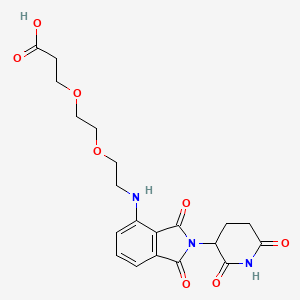 molecular formula C20H23N3O8 B2405478 Pomalidomide-PEG2-CO2H CAS No. 2140807-17-4