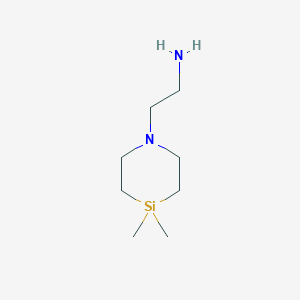 molecular formula C8H20N2Si B2405487 2-(4,4-Dimethyl-1,4-azasilinan-1-yl)ethanamine CAS No. 2135478-78-1