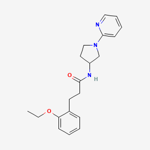 molecular formula C20H25N3O2 B2405488 3-(2-ethoxyphenyl)-N-(1-(pyridin-2-yl)pyrrolidin-3-yl)propanamide CAS No. 1798513-82-2