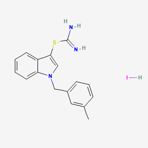 1-(3-Methylbenzyl)-1H-indol-3-yl imidothiocarbamate hydroiodide