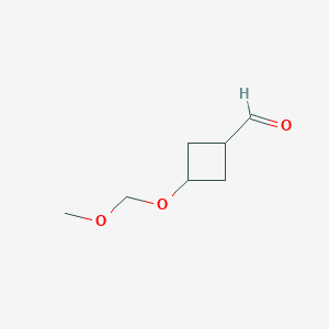 molecular formula C7H12O3 B2405523 3-(Methoxymethoxy)cyclobutane-1-carbaldehyde CAS No. 2344684-98-4