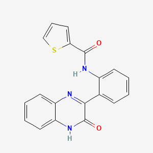 molecular formula C19H13N3O2S B2405538 N-[2-(3-oxo-4H-quinoxalin-2-yl)phenyl]-2-thiophenecarboxamide CAS No. 871307-76-5