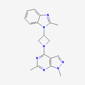 1,6-Dimethyl-4-[3-(2-methylbenzimidazol-1-yl)azetidin-1-yl]pyrazolo[3,4-d]pyrimidine