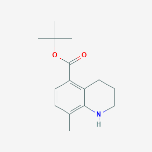 molecular formula C15H21NO2 B2405548 Tert-butyl 8-methyl-1,2,3,4-tetrahydroquinoline-5-carboxylate CAS No. 2248269-12-5