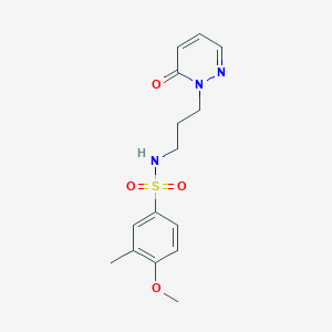 4-methoxy-3-methyl-N-(3-(6-oxopyridazin-1(6H)-yl)propyl)benzenesulfonamide