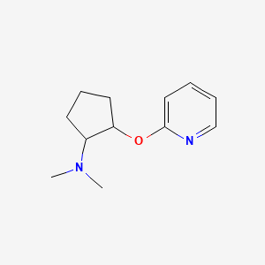 molecular formula C12H18N2O B2405580 N,N-dimethyl-2-(pyridin-2-yloxy)cyclopentan-1-amine CAS No. 2202368-56-5