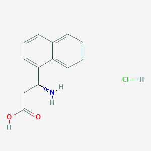 molecular formula C13H14ClNO2 B2405585 (R)-3-氨基-3-(萘-1-基)丙酸盐酸盐 CAS No. 499977-24-1