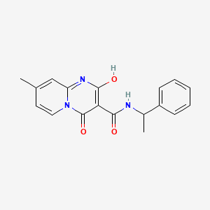 2-hydroxy-8-methyl-4-oxo-N-(1-phenylethyl)-4H-pyrido[1,2-a]pyrimidine-3-carboxamide