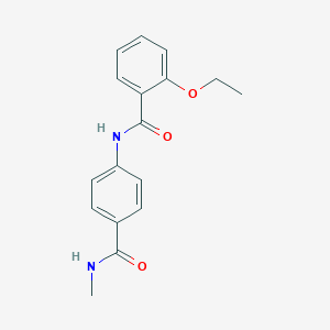 molecular formula C17H18N2O3 B240559 2-ethoxy-N-{4-[(methylamino)carbonyl]phenyl}benzamide 