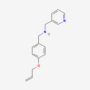 molecular formula C16H18N2O B2405601 (4-Allyloxy-benzyl)-pyridin-3-ylmethyl-amine CAS No. 774190-49-7