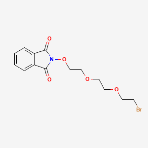 molecular formula C14H16BrNO5 B2405617 2-[2-[2-(2-Bromoethoxy)ethoxy]ethoxy]isoindole-1,3-dione CAS No. 302931-30-2