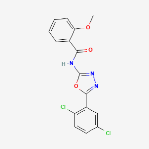 N-(5-(2,5-dichlorophenyl)-1,3,4-oxadiazol-2-yl)-2-methoxybenzamide