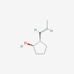 molecular formula C8H14O B2405637 (1R,2S)-2-[(E)-Prop-1-enyl]cyclopentan-1-ol CAS No. 83059-42-1