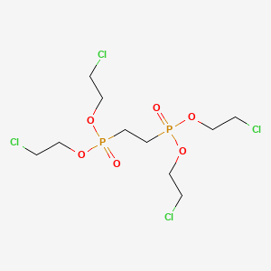 molecular formula C10H20Cl4O6P2 B2405642 1-[2-[Bis(2-chloroethoxy)phosphoryl]ethyl-(2-chloroethoxy)phosphoryl]oxy-2-chloroethane CAS No. 15107-56-9