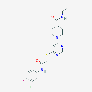 N-(2-pyrrolidin-1-ylethyl)-4-(2-pyrrolidin-1-ylpyrimidin-4-yl)benzamide