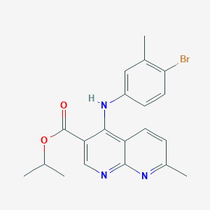 N-(sec-butyl)-4-[(4-isopropyl-2,3-dioxopiperazin-1-yl)methyl]benzamide