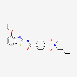 4-[butyl(ethyl)sulfamoyl]-N-(4-ethoxy-1,3-benzothiazol-2-yl)benzamide