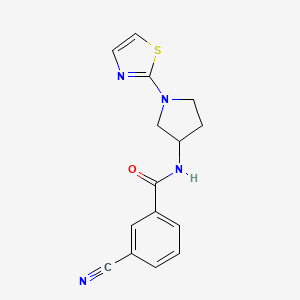 3-cyano-N-(1-(thiazol-2-yl)pyrrolidin-3-yl)benzamide
