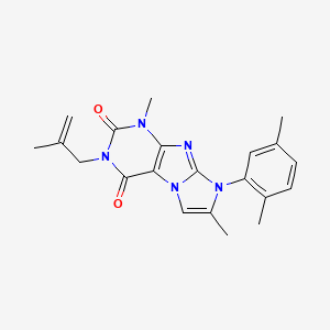 6-(2,5-Dimethylphenyl)-4,7-dimethyl-2-(2-methylprop-2-enyl)purino[7,8-a]imidazole-1,3-dione
