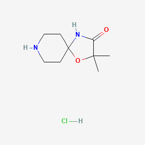 2,2-Dimethyl-1-oxa-4,8-diazaspiro[4.5]decan-3-one;hydrochloride