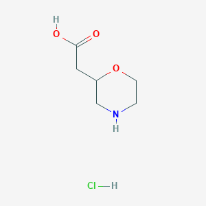 2-(Morpholin-2-yl)acetic acid hydrochloride