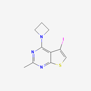 4-(Azetidin-1-yl)-5-iodo-2-methylthieno[2,3-d]pyrimidine