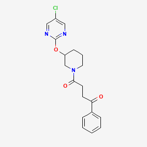 1-(3-((5-Chloropyrimidin-2-yl)oxy)piperidin-1-yl)-4-phenylbutane-1,4-dione