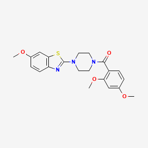 (2,4-Dimethoxyphenyl)(4-(6-methoxybenzo[d]thiazol-2-yl)piperazin-1-yl)methanone