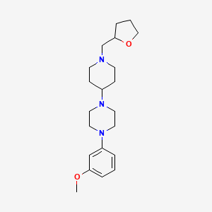 1-(3-Methoxyphenyl)-4-(1-((tetrahydrofuran-2-yl)methyl)piperidin-4-yl)piperazine