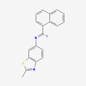 (E)-2-methyl-N-(naphthalen-1-ylmethylene)benzo[d]thiazol-6-amine