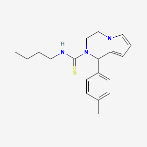 molecular formula C19H25N3S B2405728 N-butyl-1-(p-tolyl)-3,4-dihydropyrrolo[1,2-a]pyrazine-2(1H)-carbothioamide CAS No. 393830-26-7